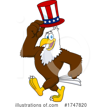 Royalty-Free (RF) Eagle Clipart Illustration by Hit Toon - Stock Sample #1747820