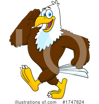 Royalty-Free (RF) Eagle Clipart Illustration by Hit Toon - Stock Sample #1747824