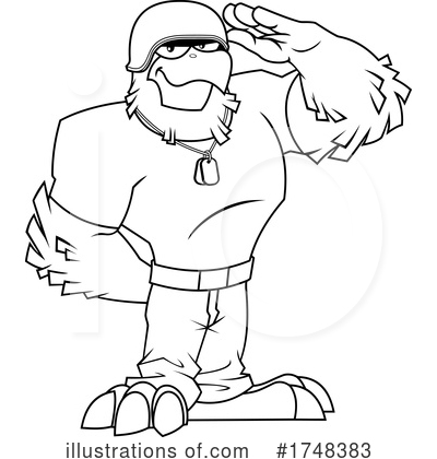 Royalty-Free (RF) Eagle Clipart Illustration by Hit Toon - Stock Sample #1748383