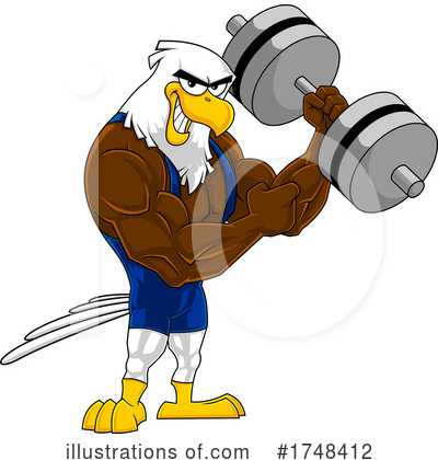 Royalty-Free (RF) Eagle Clipart Illustration by Hit Toon - Stock Sample #1748412
