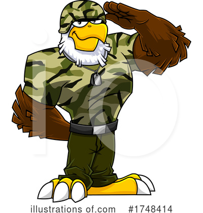 Royalty-Free (RF) Eagle Clipart Illustration by Hit Toon - Stock Sample #1748414