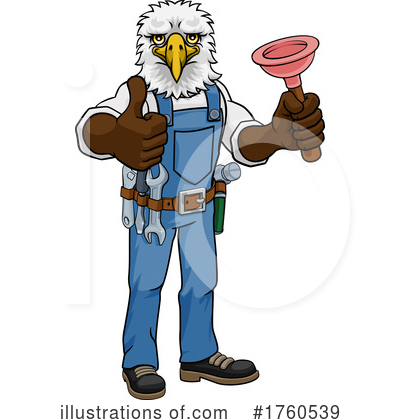 American Eagle Clipart #1760539 by AtStockIllustration
