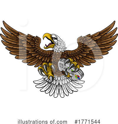 Royalty-Free (RF) Eagle Clipart Illustration by AtStockIllustration - Stock Sample #1771544