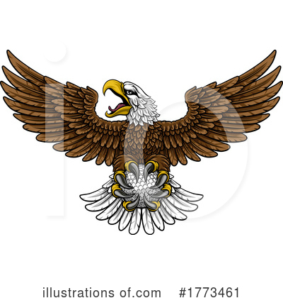 Royalty-Free (RF) Eagle Clipart Illustration by AtStockIllustration - Stock Sample #1773461