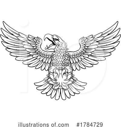 Royalty-Free (RF) Eagle Clipart Illustration by AtStockIllustration - Stock Sample #1784729