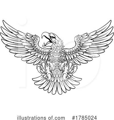 Royalty-Free (RF) Eagle Clipart Illustration by AtStockIllustration - Stock Sample #1785024