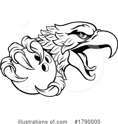 Royalty-Free (RF) Eagle Clipart Illustration by AtStockIllustration - Stock Sample #1790000
