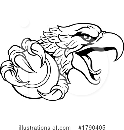 Royalty-Free (RF) Eagle Clipart Illustration by AtStockIllustration - Stock Sample #1790405