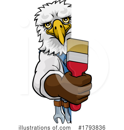 Royalty-Free (RF) Eagle Clipart Illustration by AtStockIllustration - Stock Sample #1793836