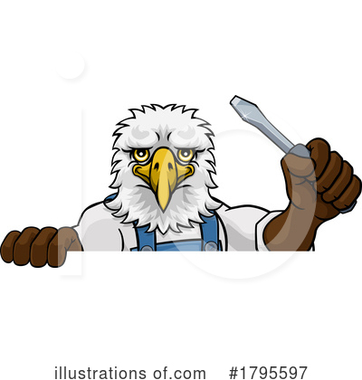 Royalty-Free (RF) Eagle Clipart Illustration by AtStockIllustration - Stock Sample #1795597
