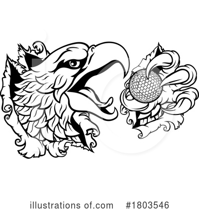 Royalty-Free (RF) Eagle Clipart Illustration by AtStockIllustration - Stock Sample #1803546