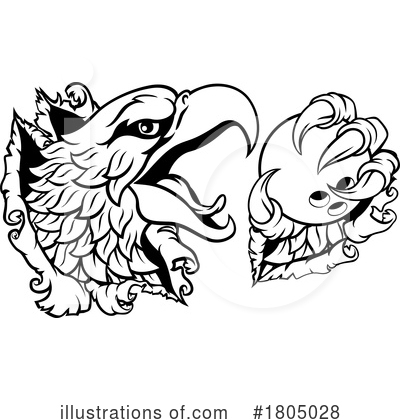 Royalty-Free (RF) Eagle Clipart Illustration by AtStockIllustration - Stock Sample #1805028