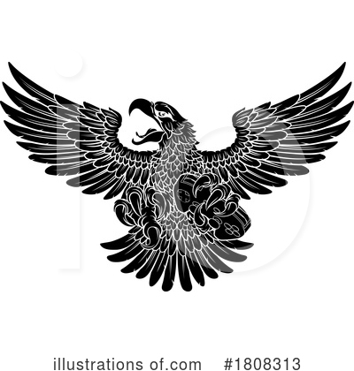 Royalty-Free (RF) Eagle Clipart Illustration by AtStockIllustration - Stock Sample #1808313