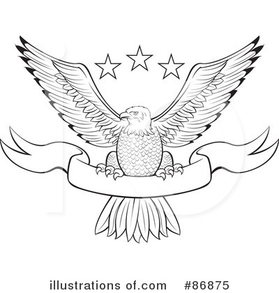 Royalty-Free (RF) Eagle Clipart Illustration by Paulo Resende - Stock Sample #86875
