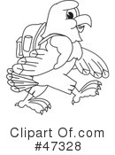 Eagle Mascot Clipart #47328 by Mascot Junction