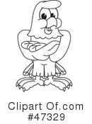Eagle Mascot Clipart #47329 by Mascot Junction