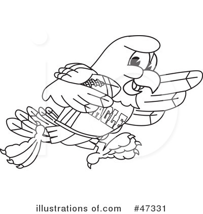 Royalty-Free (RF) Eagle Mascot Clipart Illustration by Mascot Junction - Stock Sample #47331