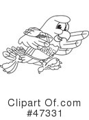 Eagle Mascot Clipart #47331 by Mascot Junction