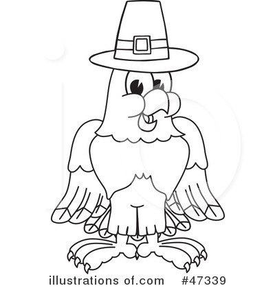 Royalty-Free (RF) Eagle Mascot Clipart Illustration by Mascot Junction - Stock Sample #47339