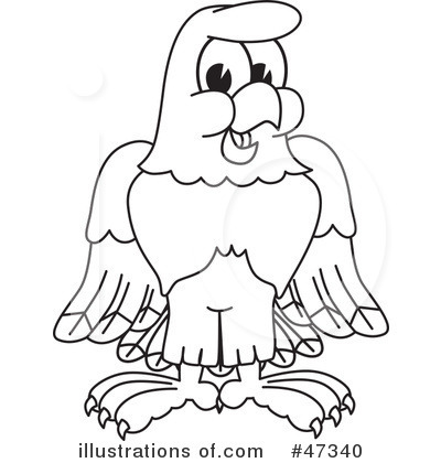 Royalty-Free (RF) Eagle Mascot Clipart Illustration by Mascot Junction - Stock Sample #47340