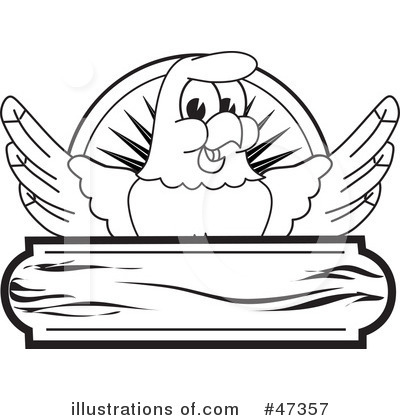 Royalty-Free (RF) Eagle Mascot Clipart Illustration by Mascot Junction - Stock Sample #47357