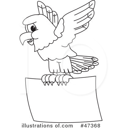 Royalty-Free (RF) Eagle Mascot Clipart Illustration by Mascot Junction - Stock Sample #47368