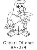 Eagle Mascot Clipart #47374 by Mascot Junction