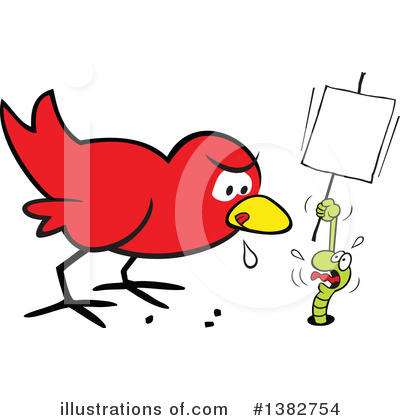Royalty-Free (RF) Early Bird Clipart Illustration by Johnny Sajem - Stock Sample #1382754
