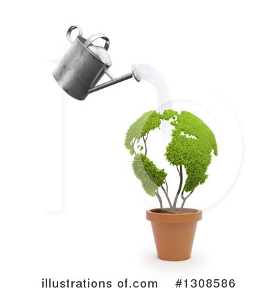 Potted Plant Clipart #1308586 by Mopic