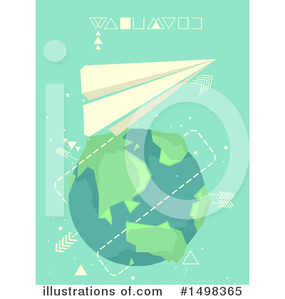 Paper Plane Clipart #1498365 by BNP Design Studio