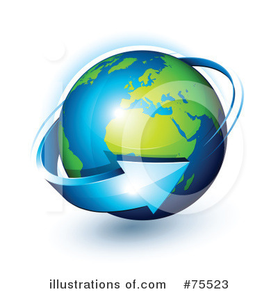 Royalty-Free (RF) Earth Clipart Illustration by beboy - Stock Sample #75523