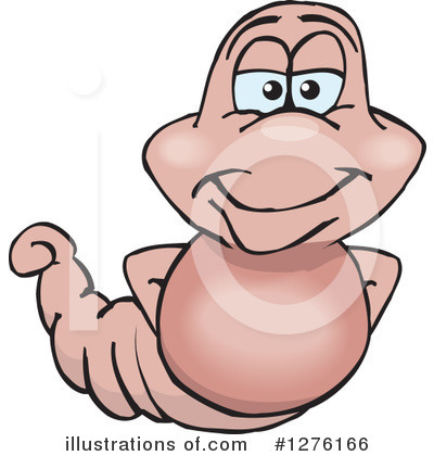 Earthworm Clipart #1276166 by Dennis Holmes Designs