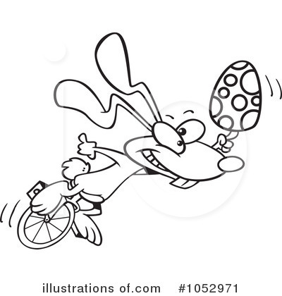 Royalty-Free (RF) Easter Bunny Clipart Illustration by toonaday - Stock Sample #1052971