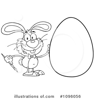 Royalty-Free (RF) Easter Bunny Clipart Illustration by Hit Toon - Stock Sample #1096056
