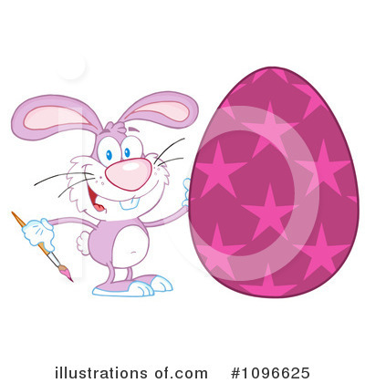 Royalty-Free (RF) Easter Bunny Clipart Illustration by Hit Toon - Stock Sample #1096625