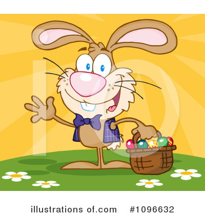 Royalty-Free (RF) Easter Bunny Clipart Illustration by Hit Toon - Stock Sample #1096632