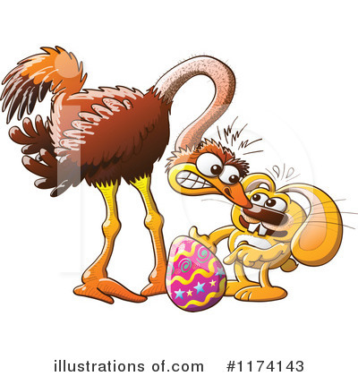 Ostrich Clipart #1174143 by Zooco