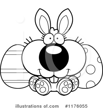 Royalty-Free (RF) Easter Bunny Clipart Illustration by Cory Thoman - Stock Sample #1176055