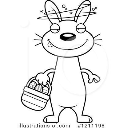 Royalty-Free (RF) Easter Bunny Clipart Illustration by Cory Thoman - Stock Sample #1211198
