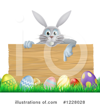 Royalty-Free (RF) Easter Bunny Clipart Illustration by AtStockIllustration - Stock Sample #1228028