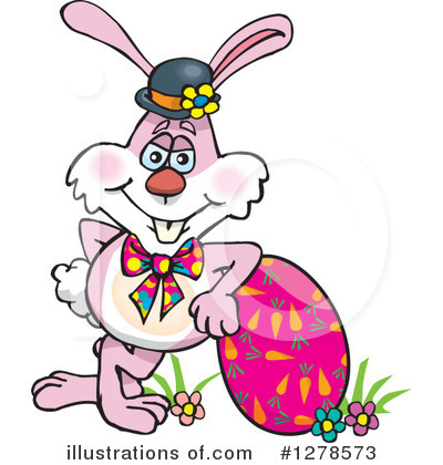 Royalty-Free (RF) Easter Bunny Clipart Illustration by Dennis Holmes Designs - Stock Sample #1278573