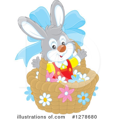 Royalty-Free (RF) Easter Bunny Clipart Illustration by Alex Bannykh - Stock Sample #1278680