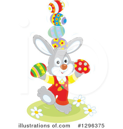 Royalty-Free (RF) Easter Bunny Clipart Illustration by Alex Bannykh - Stock Sample #1296375
