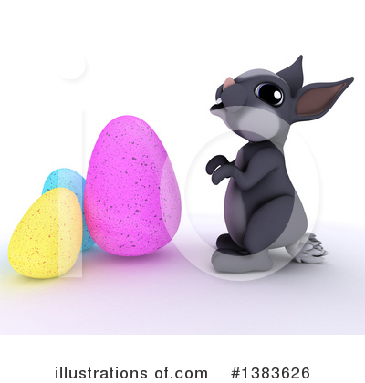 Royalty-Free (RF) Easter Bunny Clipart Illustration by KJ Pargeter - Stock Sample #1383626