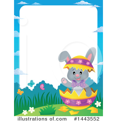Royalty-Free (RF) Easter Bunny Clipart Illustration by visekart - Stock Sample #1443552