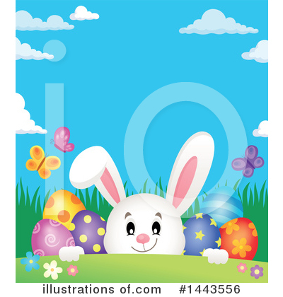 Royalty-Free (RF) Easter Bunny Clipart Illustration by visekart - Stock Sample #1443556