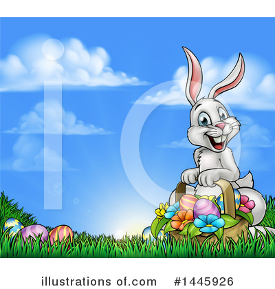 Royalty-Free (RF) Easter Bunny Clipart Illustration by AtStockIllustration - Stock Sample #1445926