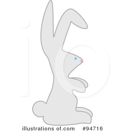 Royalty-Free (RF) Easter Bunny Clipart Illustration by peachidesigns - Stock Sample #94716
