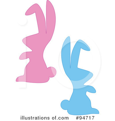 Royalty-Free (RF) Easter Bunny Clipart Illustration by peachidesigns - Stock Sample #94717