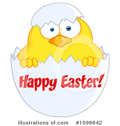 Royalty-Free (RF) Easter Chick Clipart Illustration by Hit Toon - Stock Sample #1096642
